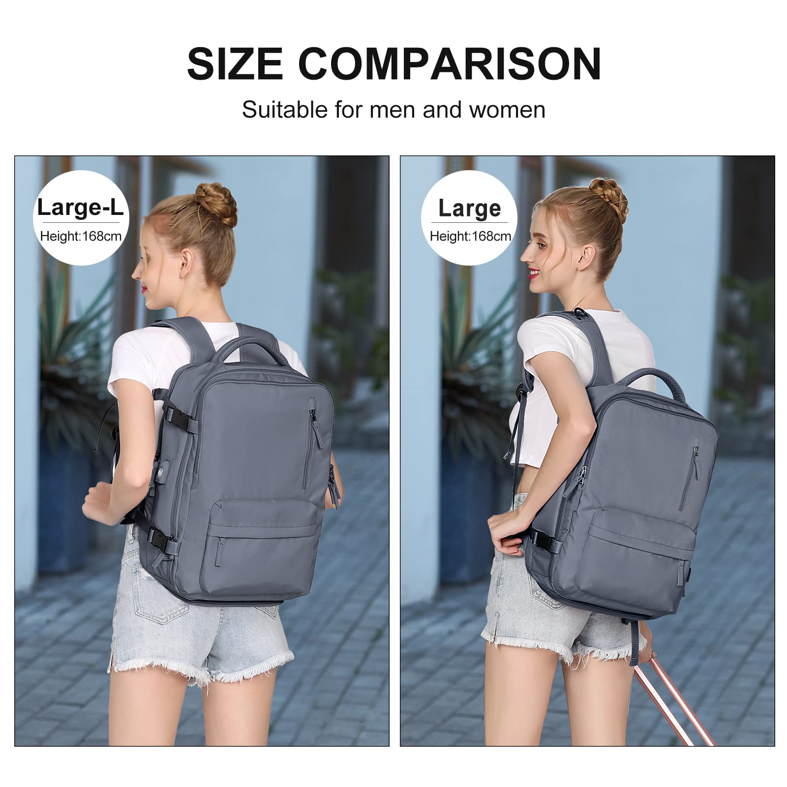 SZLX Borse da Cabina per Easyjet 45x36x20 Zaino da Viaggio Donna Ryanair 40x20x25 Bagaglio a Mano con porta usb zaino da viaggio aereo bagaglio a mano zaino per laptop Casual Daypack