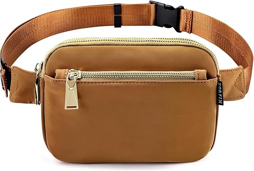 Miniatura 9 de ZORFIN Riñoneras para mujeres y hombres, cinturón de moda con correa ajustable para exteriores, entrenamiento, viajes, casual, correr, senderismo,