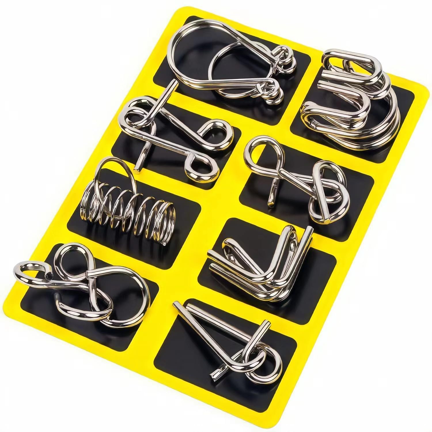 Brain Teasers Metal Wire Puzzle Toys Metal Puzzle Toys for Gifts, Party Favors, Magic Trick, Prizes, Disentanglement Puzzle Unlock Interlock Toys - Iq Puzzle Brain Teaser (8 Pc), Kids (B0D8MGZ64J) Amazon Price History, Amazon Price Tracker