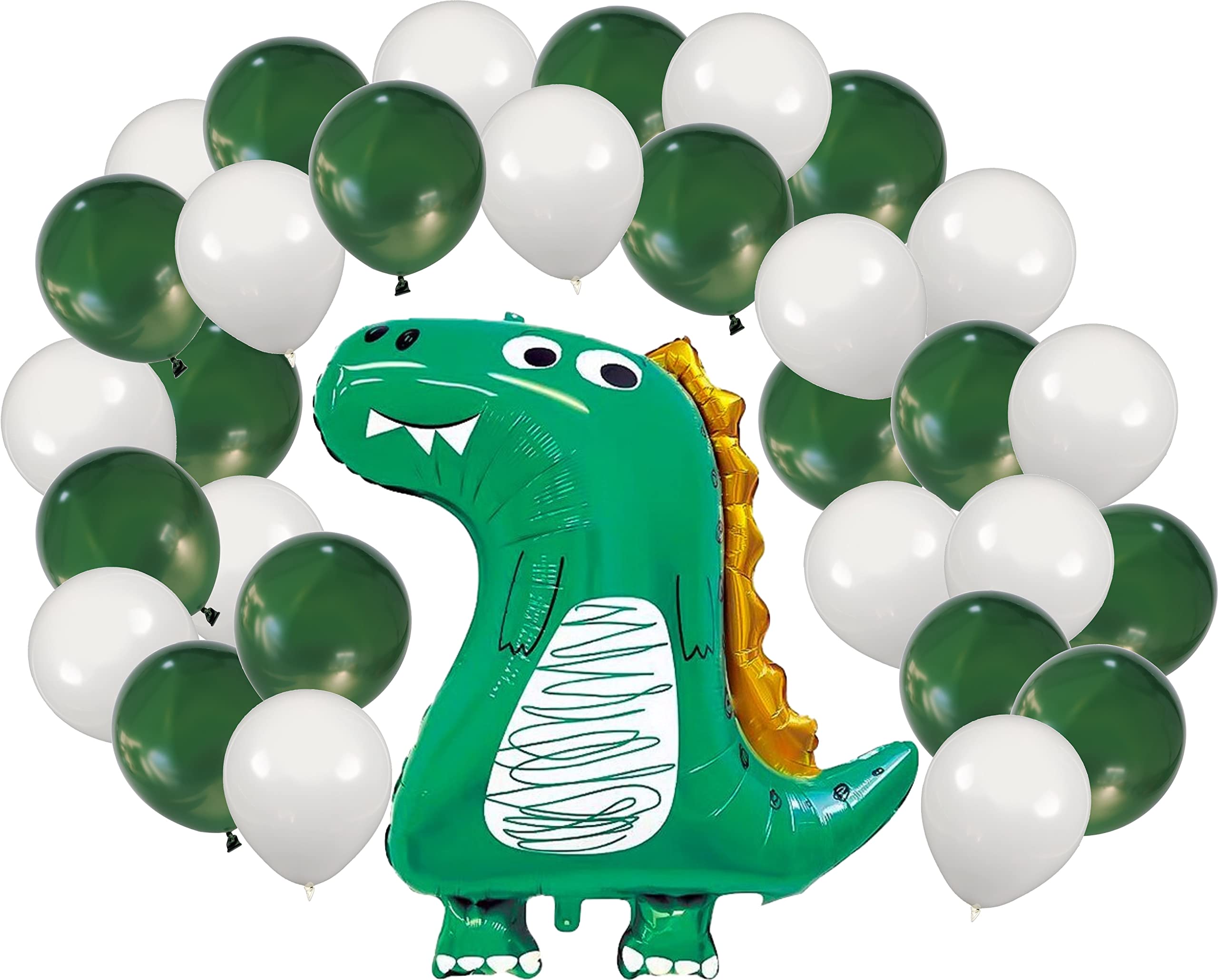 Cute Dinosaur Balloon Set for Kids, Dino Funny Foil Balloons, Animal T-rex Balloons, Birthday Special Occasion (21pcs)