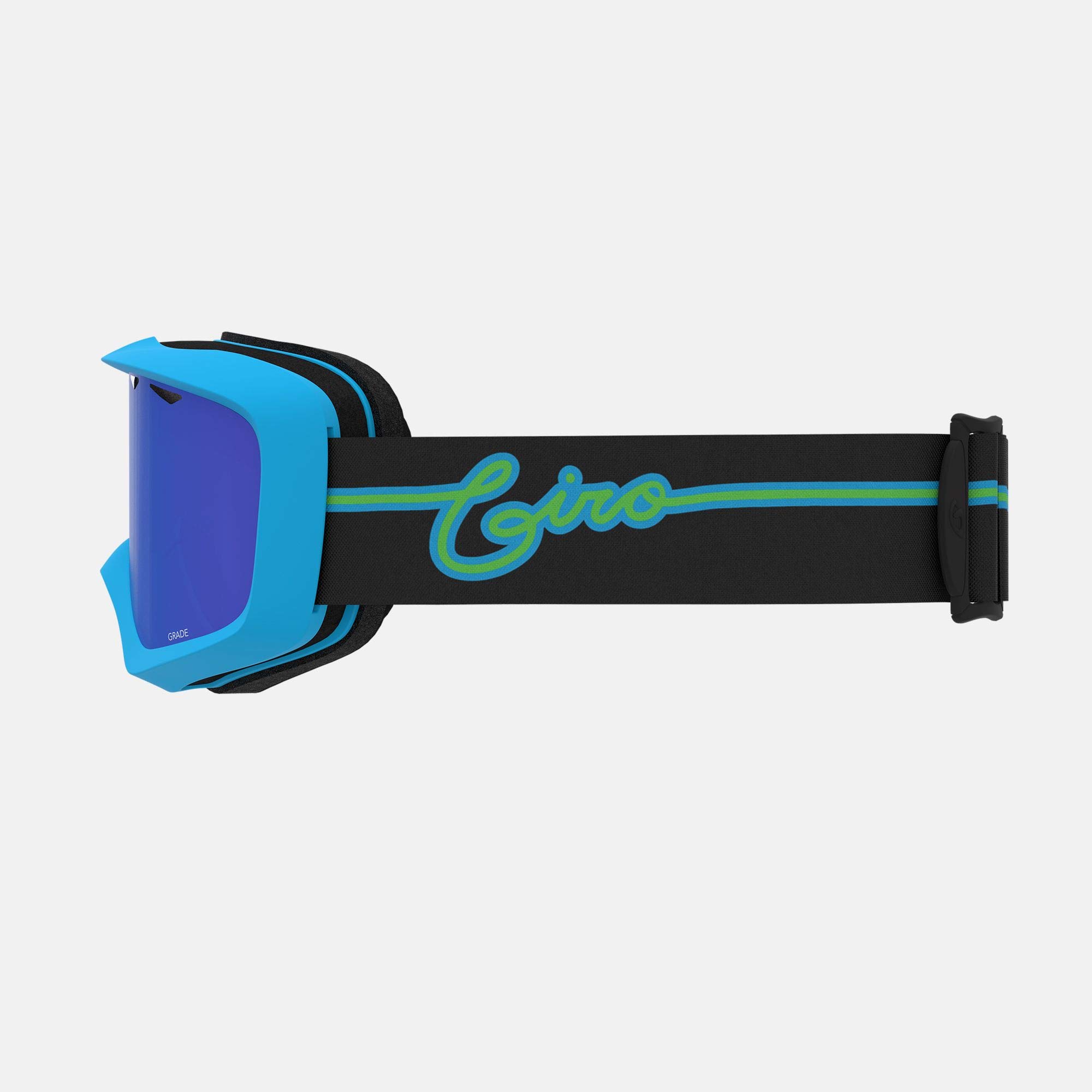 Giro Grade Youth Snow Goggles - Blue Neon Lights Strap with Grey Cobalt Lens (2021)