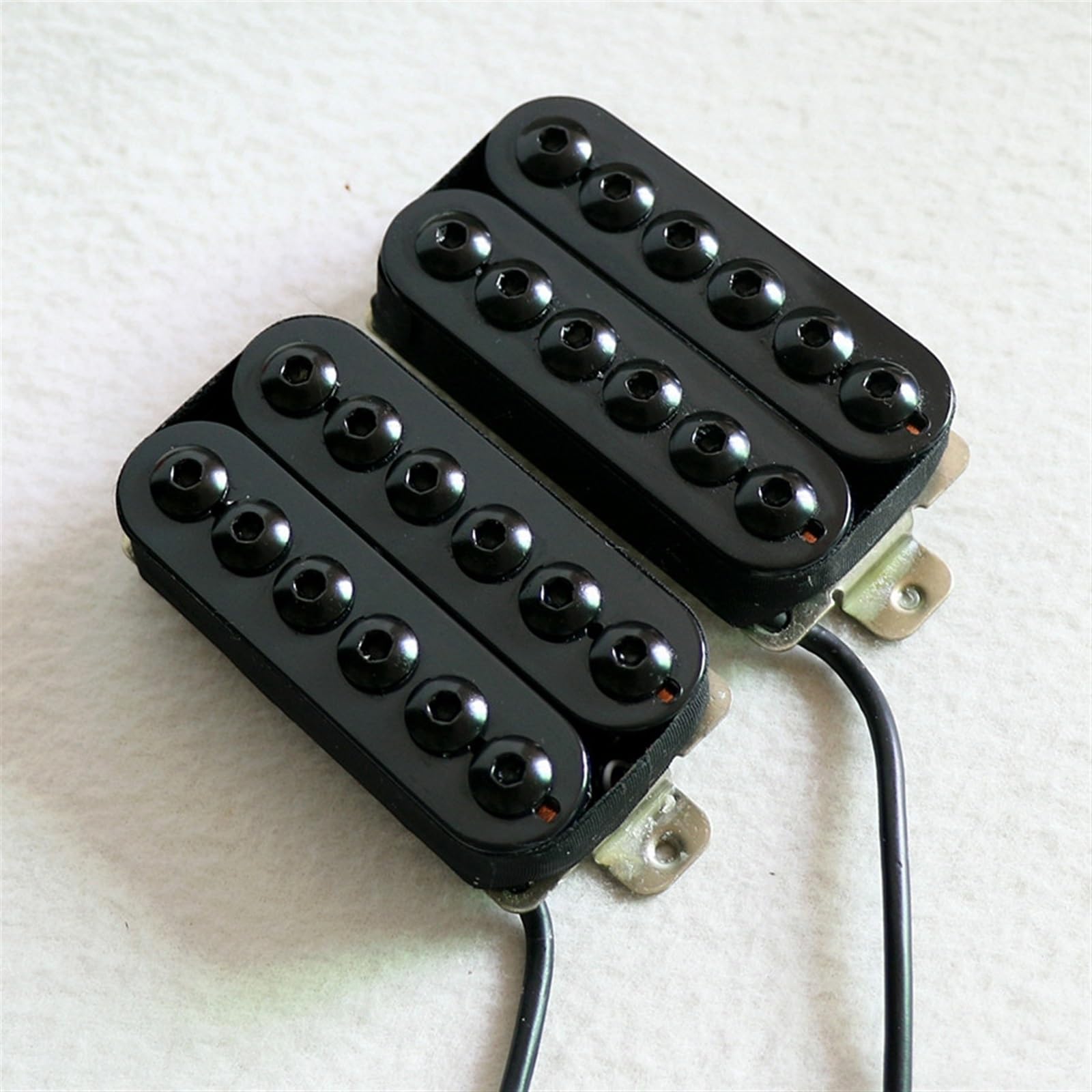 Pickup Per Chitarra Humbuck Nero Con Piastra Base In Nichel Argento Con Palo Esagonale Grande, Ideale Per La Musica Heavy Metal Accessori di Ricambio per Chitarra