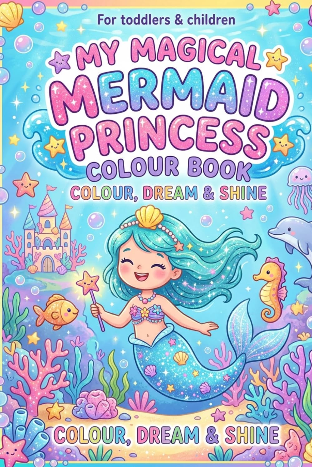 My Magical Mermaid Princess Colour Book: Colour, Dream & Shine