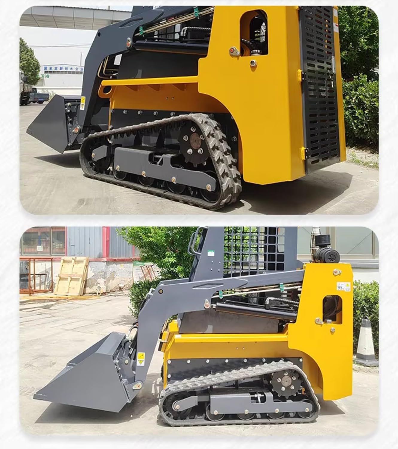 Skid Steer Loader Compact Track Loader with High Torque & All-Terrain Tracks for Construction Landscaping Farming for Indoor Outdoor Work