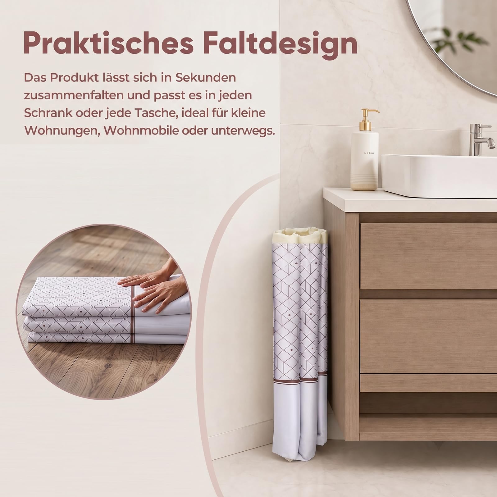 Faltbare Badewanne für Erwachsene,Sitzbadewanne Outdoor, Grau