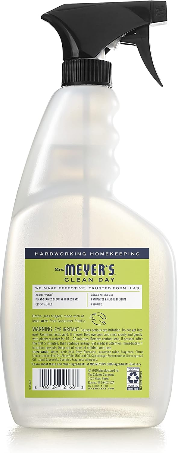 Mrs. MEYER'S CLEAN DAY Lemon Verbena Tub and Tile Cleaner 33 Fl Oz (Pack of 4)