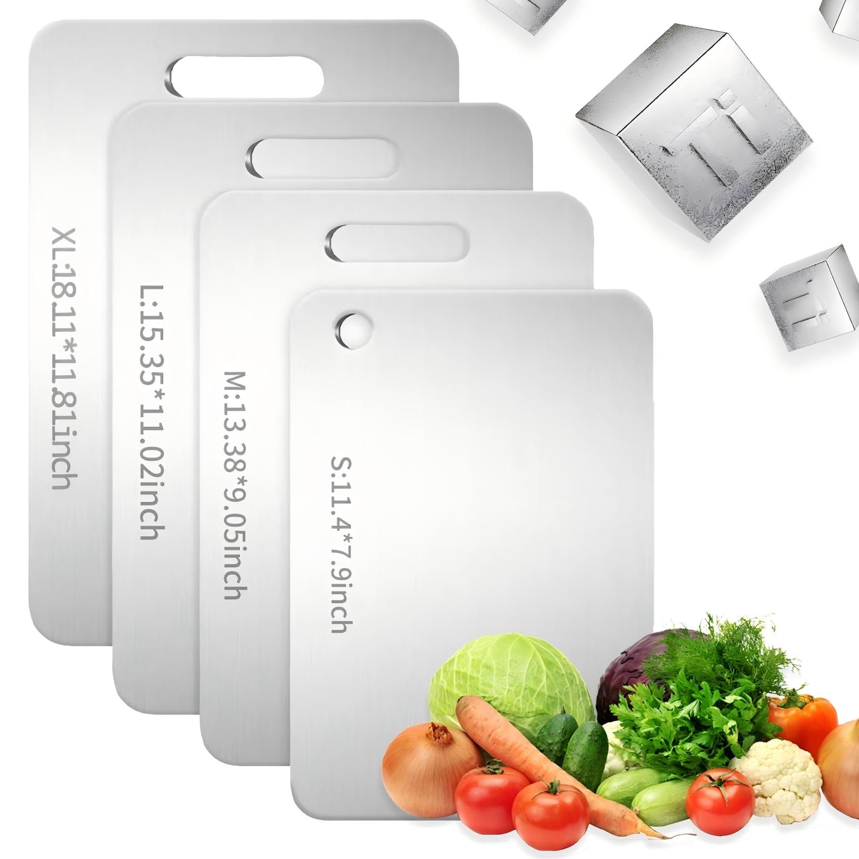 Photo 1 of Katori Titanium Cutting Board for Kitchen, 100% Pure Titanium Chopping Board, Double Sided Food Grade Cutting Boards, Hygienic & Durable, Dishwasher Safe, Ideal for Meat, Vegetables & Fruits