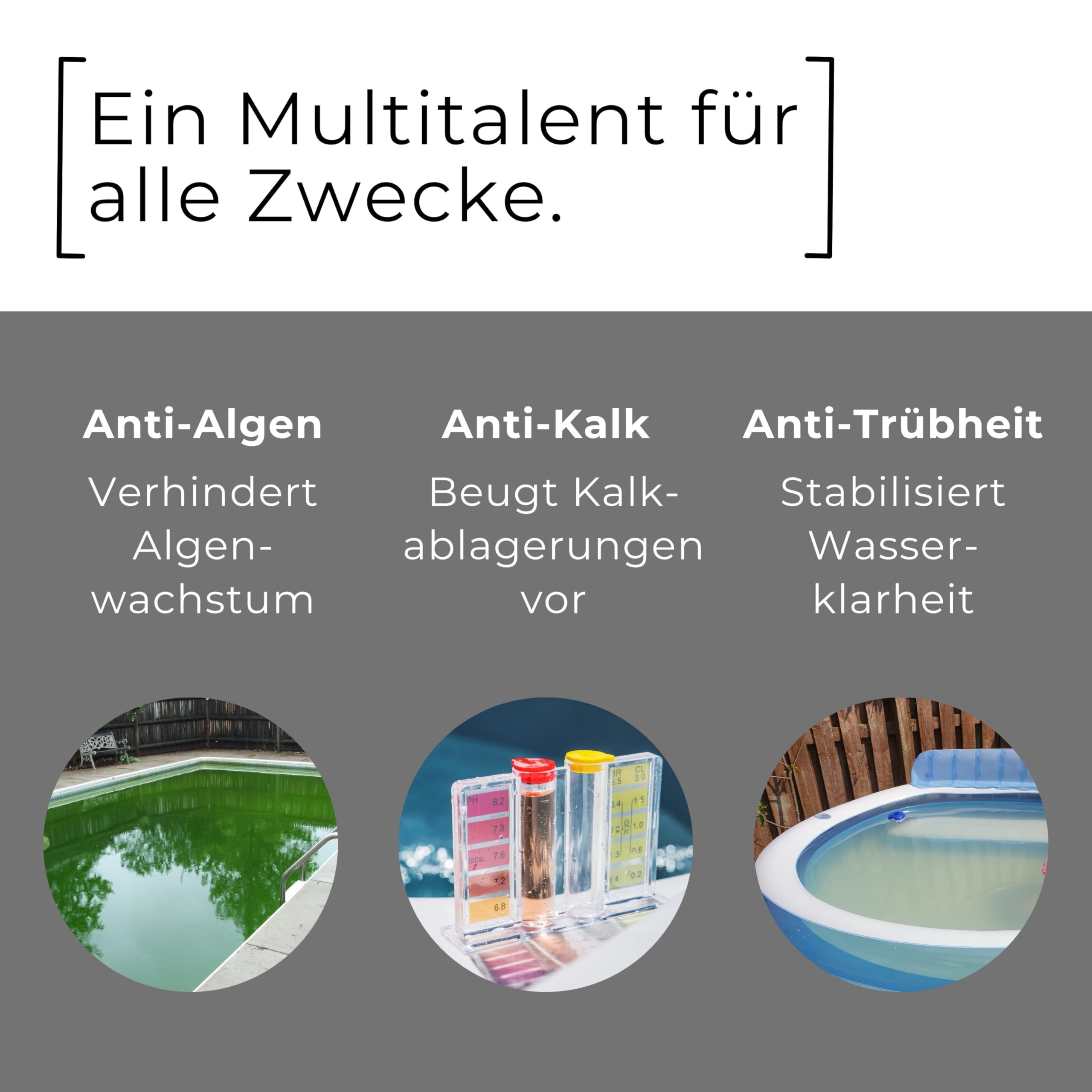 ABACUS® Pool Wintermittel – Überwinterungsmittel gegen Algen & Kalk – 5L Kanister Winterfit für klares Wasser im Winter – Schaumfreies Überwinterungskonzentrat zum Winterfest-Machen vom Pool