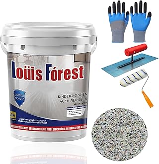 Epoxy Colored Sand Floor Paint, 2025 New Louis Forest Epoxy Floor Paint, High Gloss Marble Effect Garage Self-leveling Coating Wear-resistant and non-slip (0.5kg-Colorful)