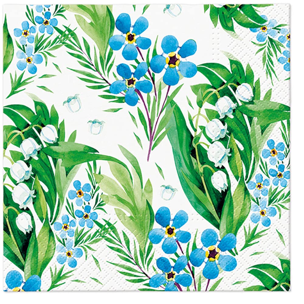 Tete a Tete 3Ply Flowery Tissue Paper Napkins Decoupage Serviettes 33cm x 33cm - 1/4 Folded (Pack of 20) (Botanical Memories) — view 3