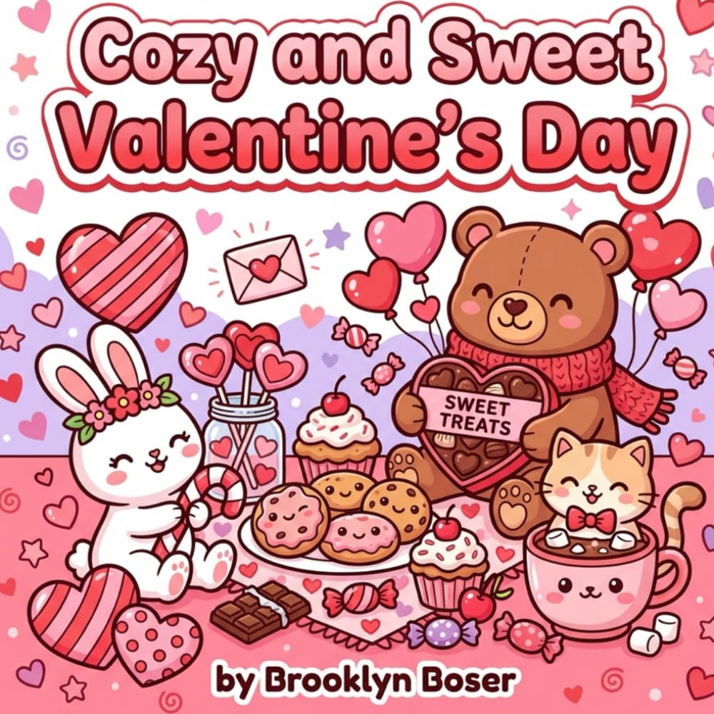 Cozy and Sweet Valentine's Day Coloring Book