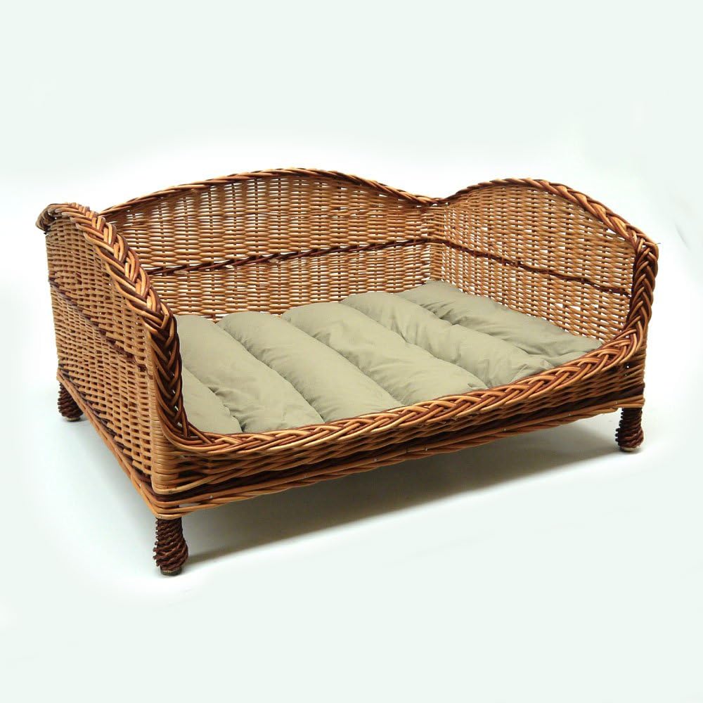 Luxury X Large Wicker Dog Settee Basket Amazon.co.uk Pet Supplies