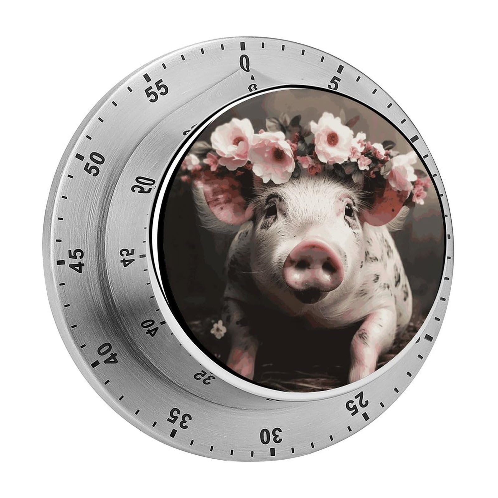 Adfgyerh Style Smiling (14) Timer For Cooking, Kitchen Timer Magnetic No Batteries Required, Mechanical Timer With Loud Alarm, For Fitness Baking Exercise Oven