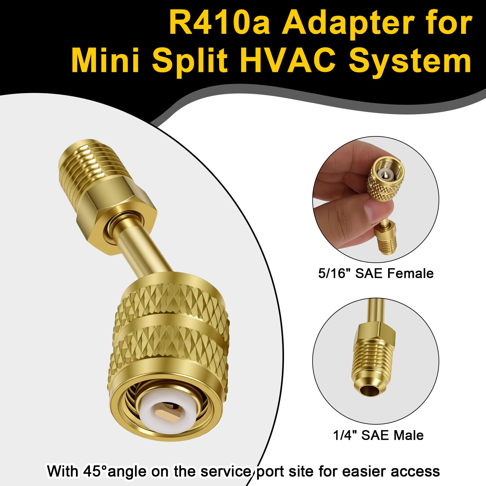 Snapklik.com : R410a Adapter For Mini Split HVAC System 5/16
