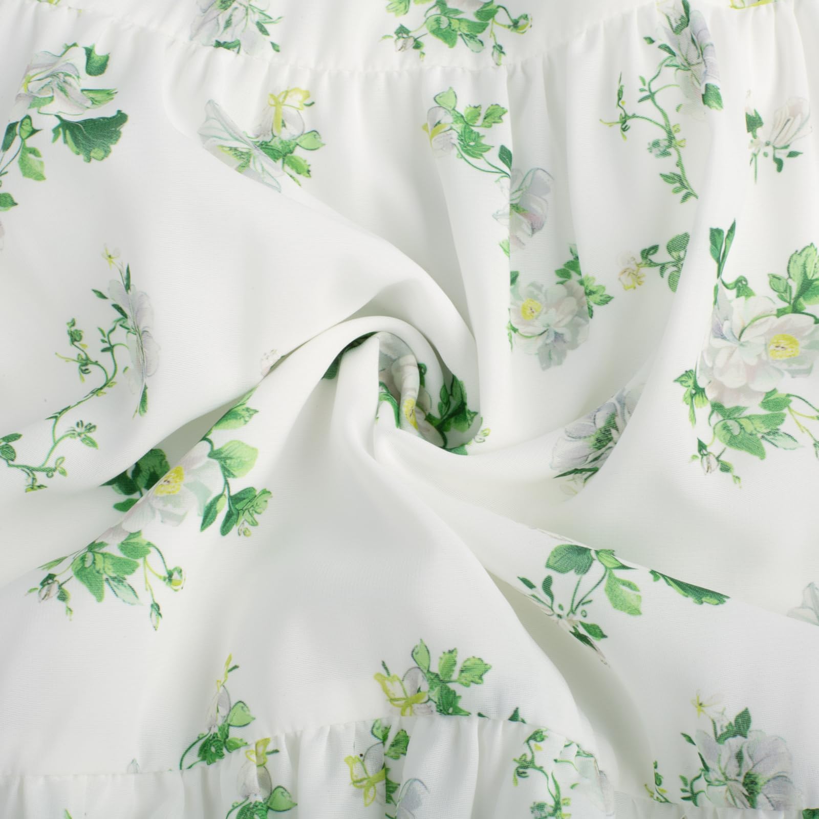 SCARLET DARKNESS Jupe florale pour femme, taille élastique, ourlet haut-bas, fluide et décontracté, jupe longue de plage