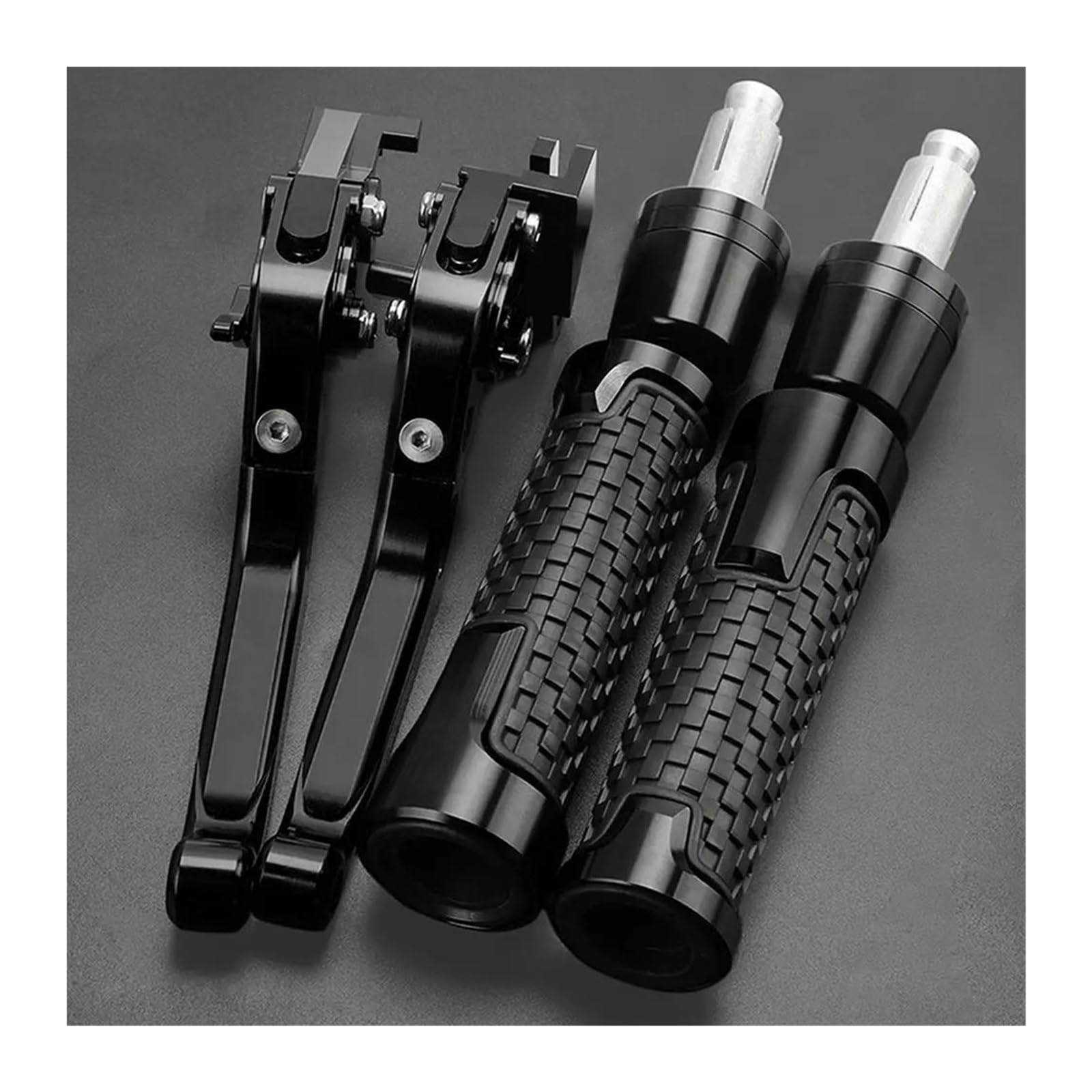 Cwziwoyji E Fit For Suzuki Sv650 1999-2012 Motorcycl Accessories Adjustabl Brak Clutch Levers Handlebar Grips(E)