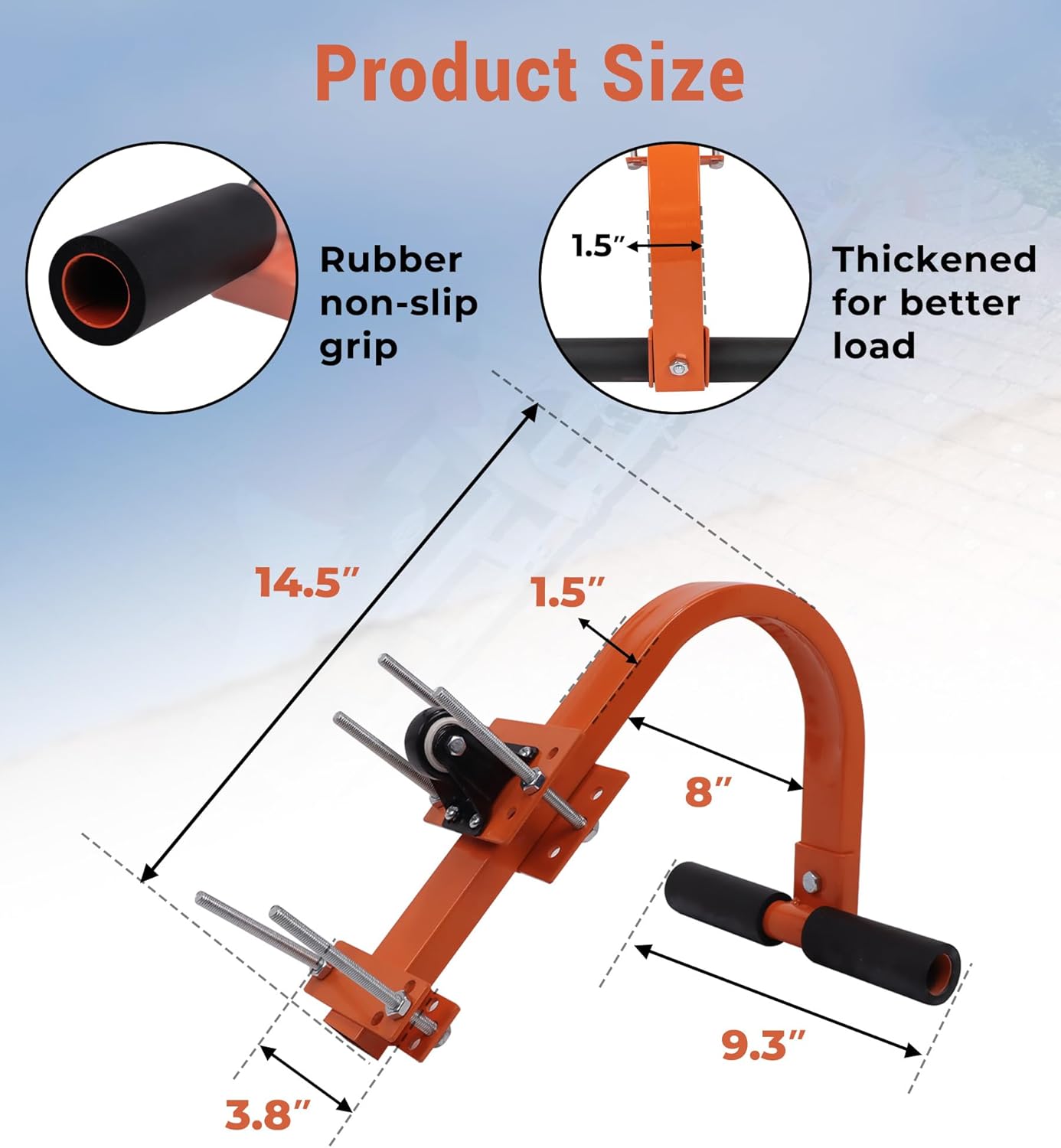 Ladder Roof Hook with Wheel, Heavy Duty Roof Safety Ladder Stabilizer, 500 lbs Weight Rating, Roof Ridge Ladder Hook, Ladder Hooks for roof Secure