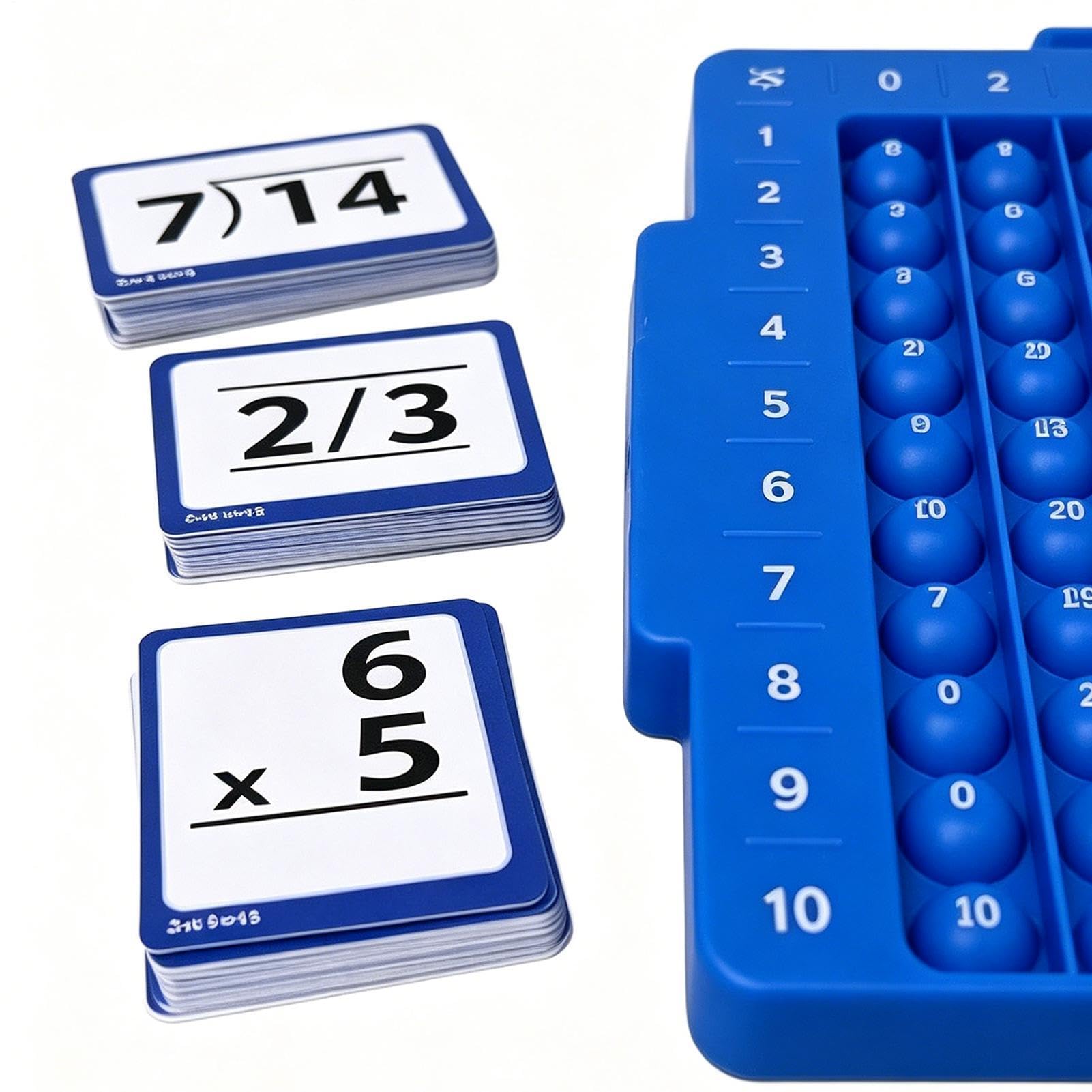 Karty do nauki dodawania Przenośna zabawka edukacyjna z tabliczką mnożenia | Karty Flash Matematyczne do Mnożenia do Nauki w Domu, Szkole, Podróży i na Świeżym Powietrzu dla Dzieci w Wieku Powyżej
