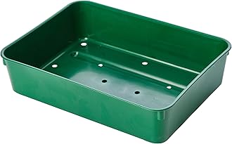 Stewart 2333004 22 cm Extra Deep Seed Tray with Holes - Green