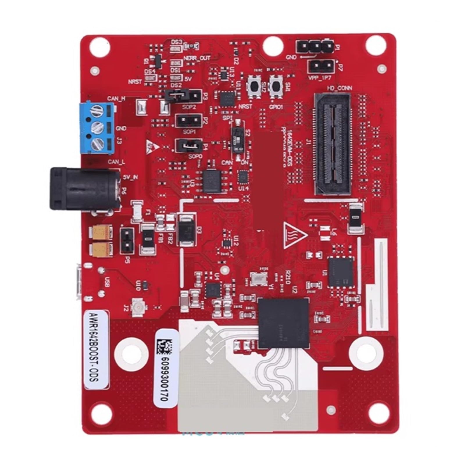 Scheda di Espansione LaunchPad for Scheda di Sviluppo del Modulo di Valutazione del Sensore AWR1642BOOST-ODS