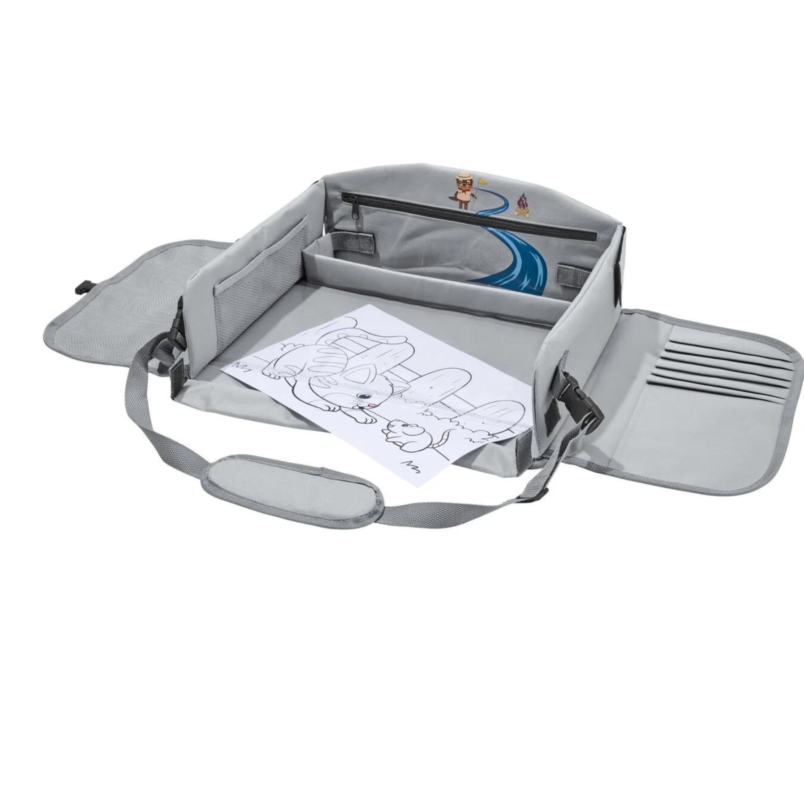 Plateau multi-positions pour enfants | Avec la table d'activités pour la voiture, vous pouvez divertir vos enfants pendant les voyages | Table de voiture pour enfants pour siège arrière.