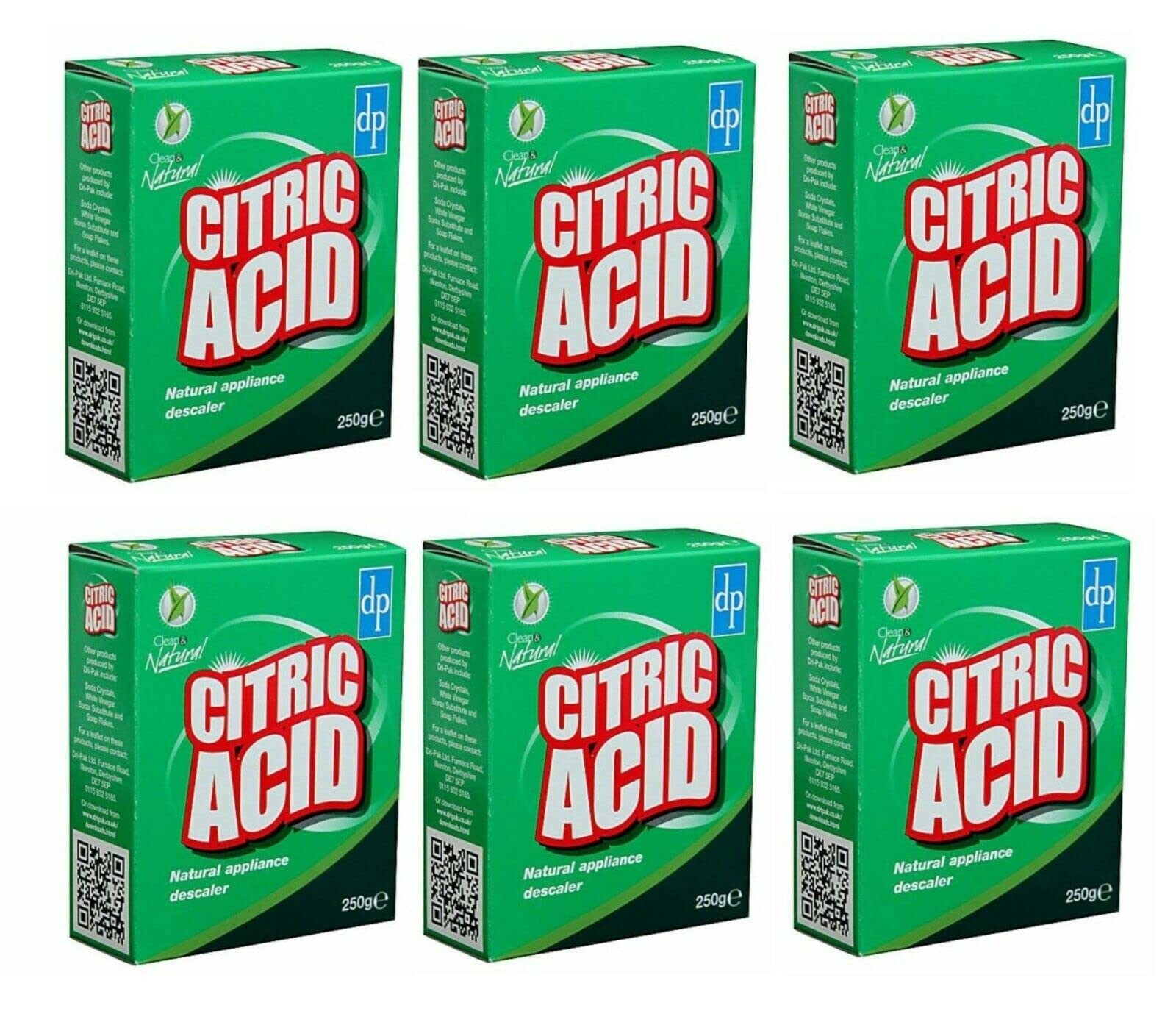 Dri-Pak Citric Acid 250 G, Pack of 6