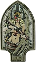 Vista 10 de M-Tac Morale Patch Valkyrie – Parche militar táctico de PVC con cierre de gancho en la parte trasera – Parches para chaleco, mochilas, sombreros