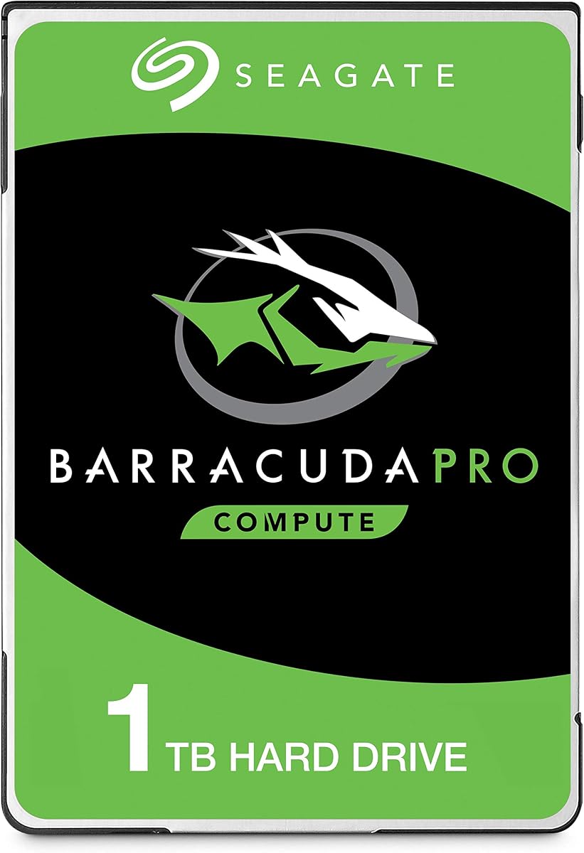BarraCuda Pro 1TB Internal Hard Drive Performance HDD – 2.5 Inch SATA 6 Gb/s 7200 RPM 128MB Cache for Computer Desktop PC Laptop, Data Recovery – Frustration Free Packaging (ST1000LM049)