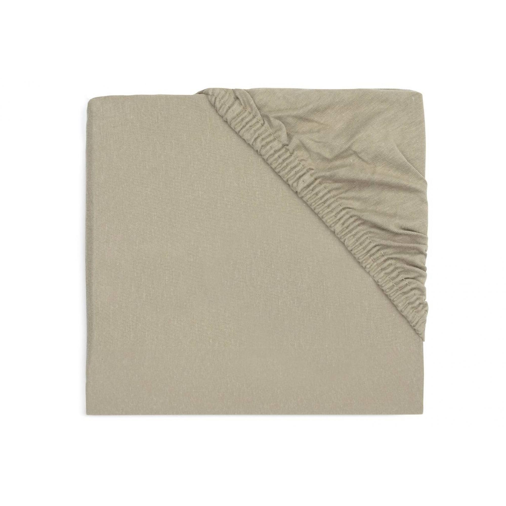 Jollein 511-507-67058 Fitted Sheet for Baby Cot Jersey Olive 60 x 120 cm