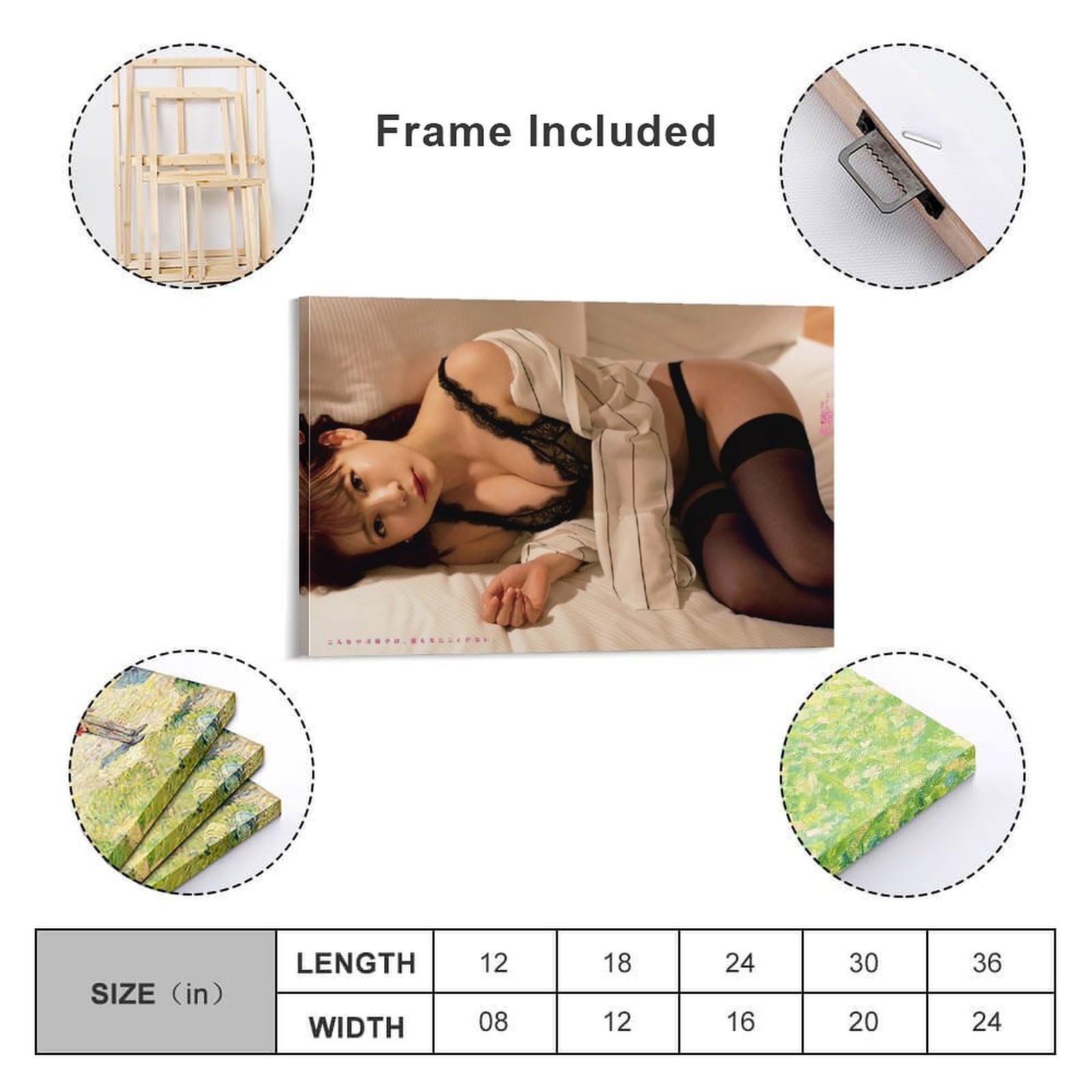 Amazon.co.jp: 中川翔子 ポスター 装飾画 キャンバス 壁アート