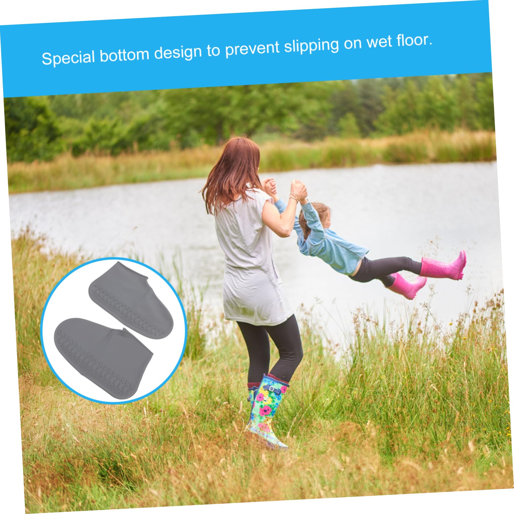 VILLFUL 1 Pair Rain Shoes Cover Water Shoes E Scooter Accessories Shoe Covers Shoe Protector