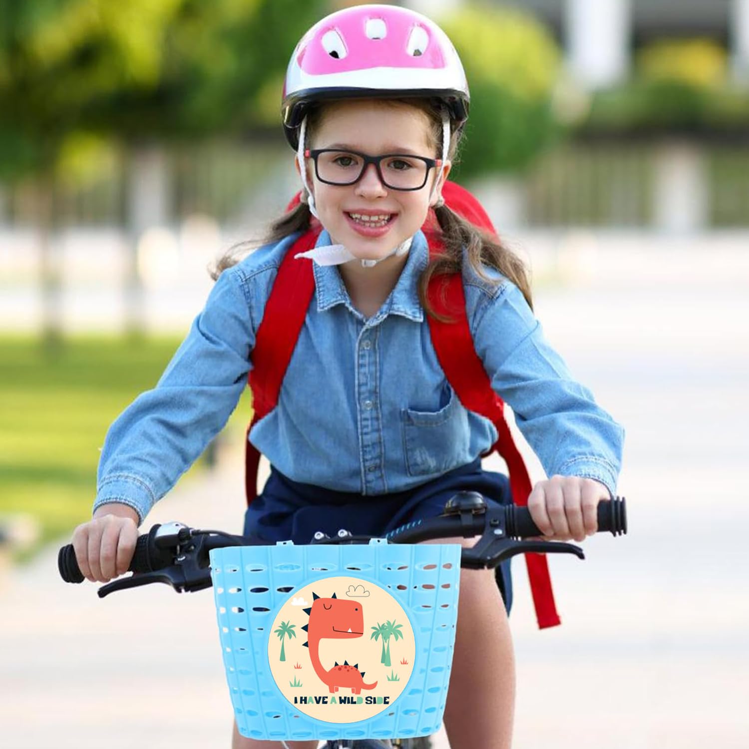 Cesta de Bicicleta para Niños,Cesta para Bicicleta Infantil,Cesta Delantera Bicicleta Niños,Cesta Delantera de Bici para Niños,Cesta Lantera Bicicleta Niñopara la Escuela,al Aire Libre