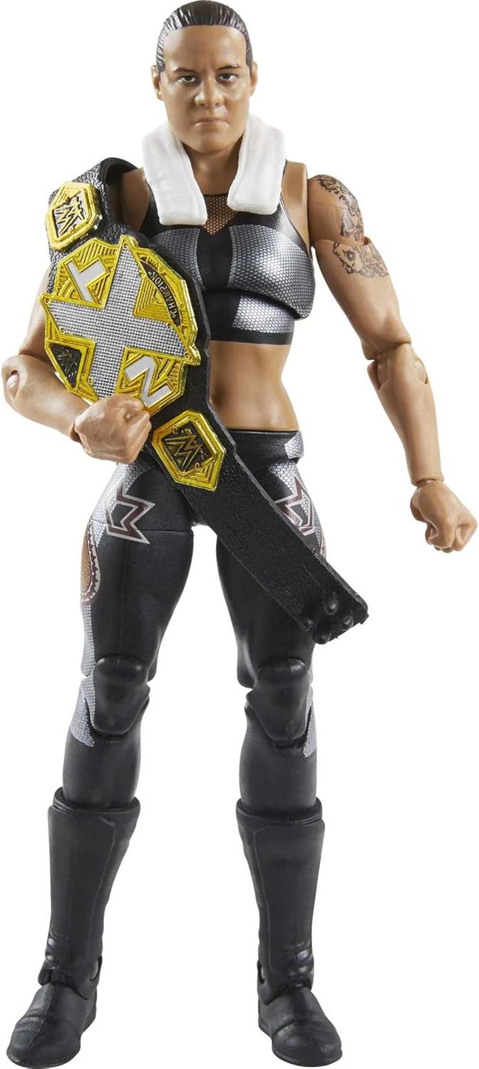 Mattel WWE Shayna Baszler Fan TakeOver 6-in Elite Action Figure with Fan-voted Gear & Accessories, 6-in Posable Collectible Gift for WWE Fans Ages 8 Years Old & Up