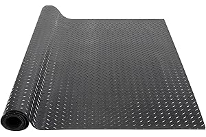 VEVOR Diamond-Plate Rubber Flooring Rolls: Garage Floor Protection