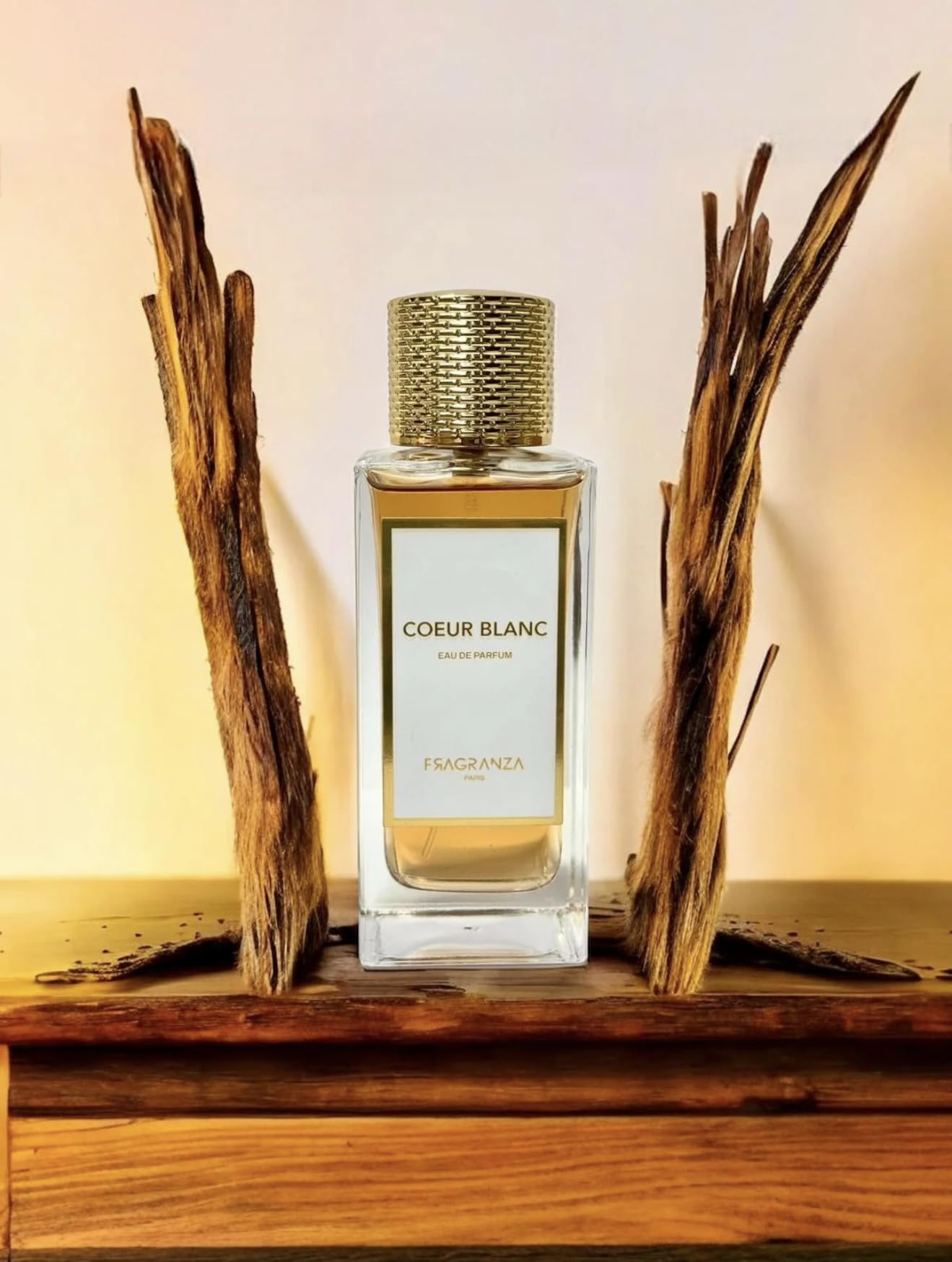 Parfum de Niche, Fragranza, Eau de Parfum Concentrée Mixte, Noix de Coco, Vanille, Cèdre & Musc Blanc, Longue Tenue, 100ml (Coeur Blanc)