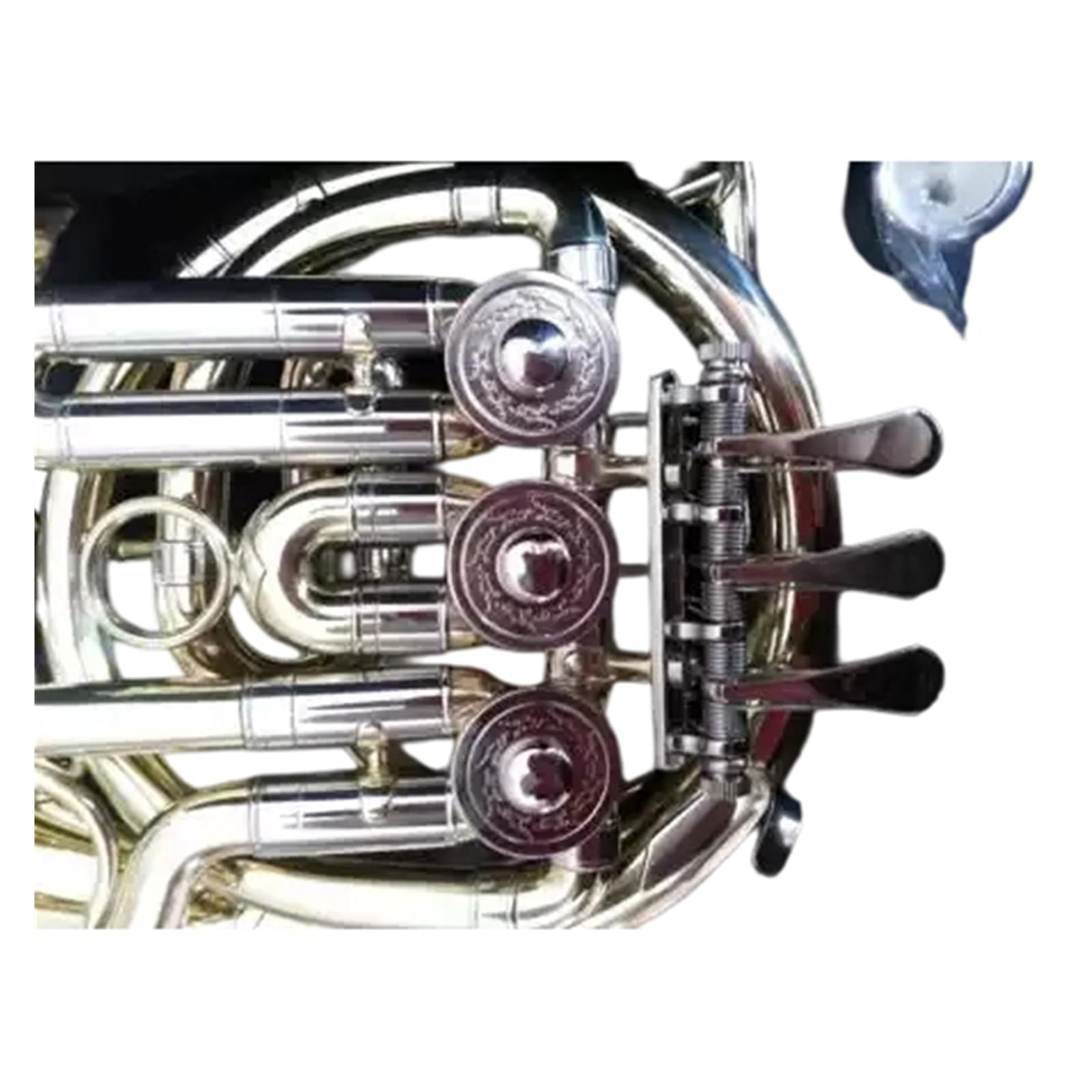 Instrument Muzyczny Waltornia Miniaturowy Róg Francuski Klucz Bb Grawer W Mosiądzu Zastosowanie Profesjonalne