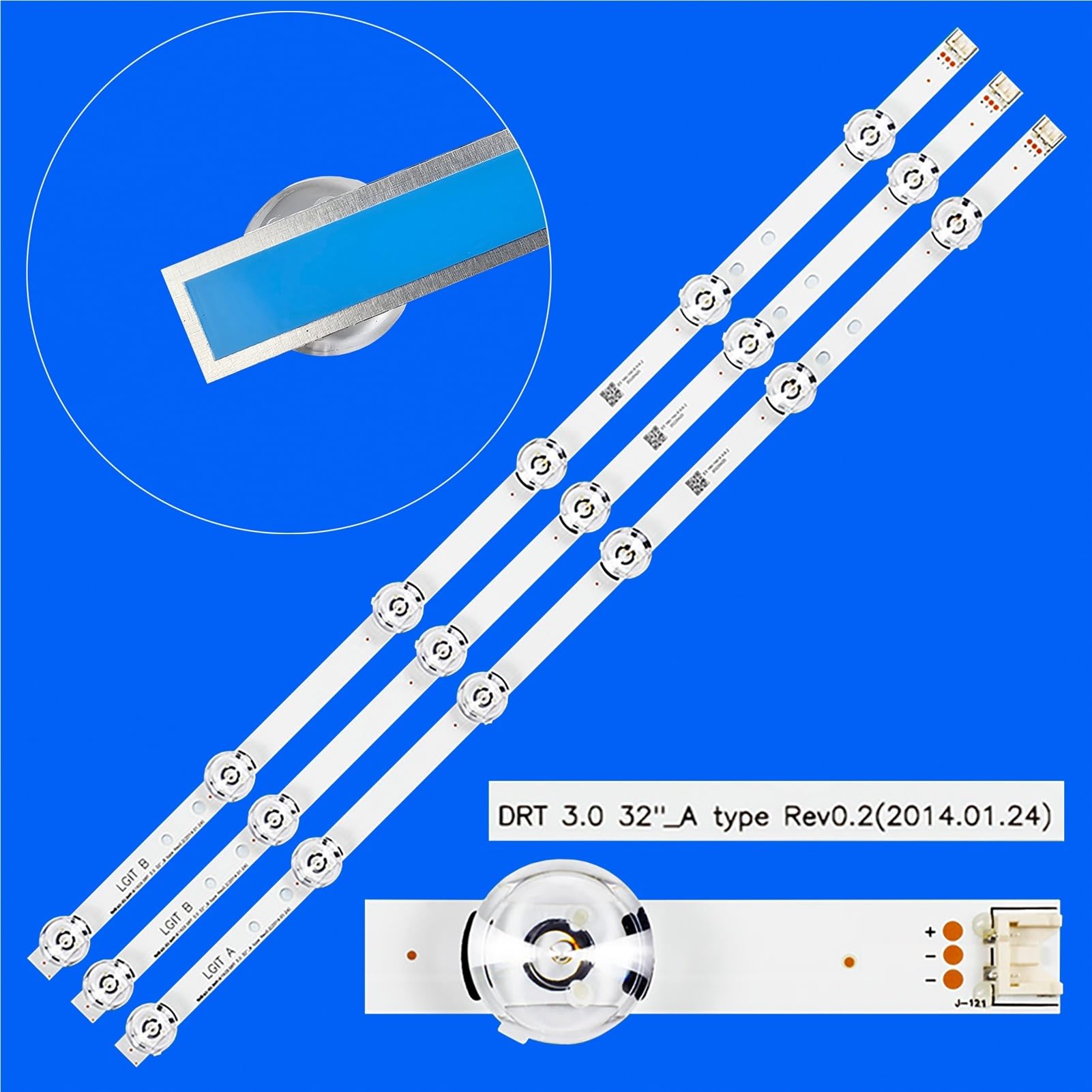 LED-Hintergrundbeleuchtungsstreifen Kompatibel Mit 32LF630V 32LF653V 32LB656V 32LX541H 32LF551C 32LX560H 32LX570H 32LF560D 32LF5809 32LY310C 32LY751H(10 set)