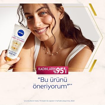 NIVEA Luminous630 Leke ve İz Karşıtı Vücut Bakım Kremi 200ml, Çatlak ve Güneş Lekesi İyileştirici, 48 Saat Nemlendirici