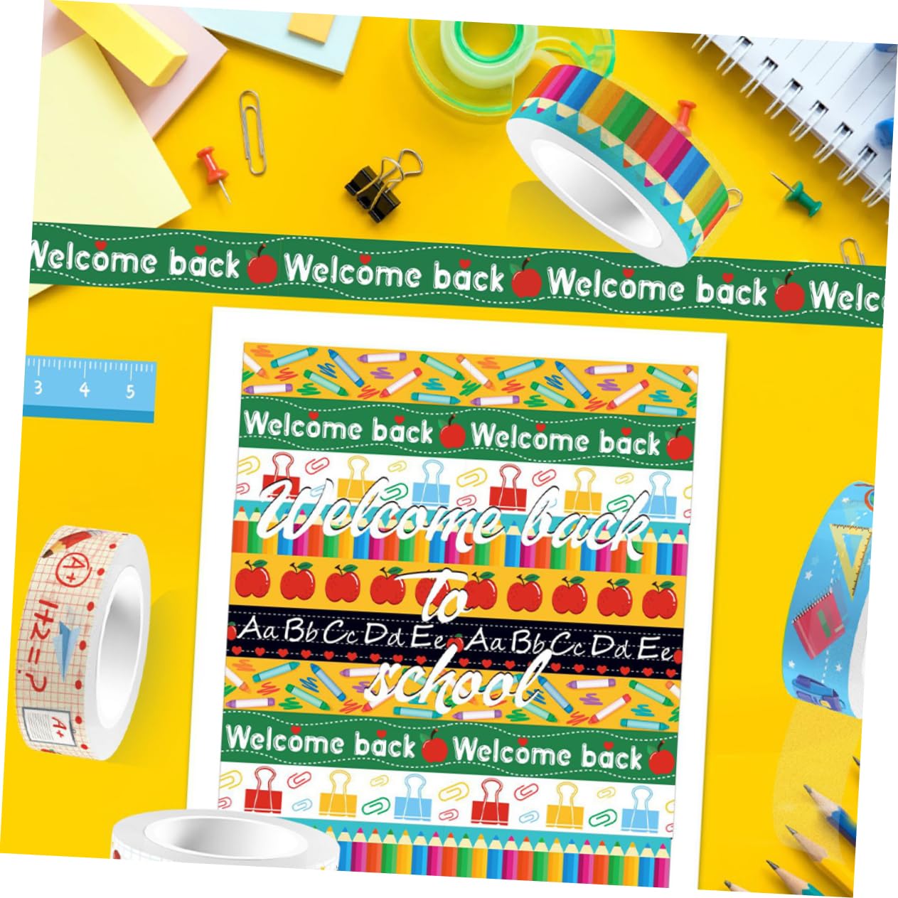 48rotoli Nastro Adesivo Decorativo Washi Nastro Adesivo Per Scrapbooking Progetti Fai Da Te e Decorazioni Per Diario e Album Fotografico Per La Scuola e Attività Creative