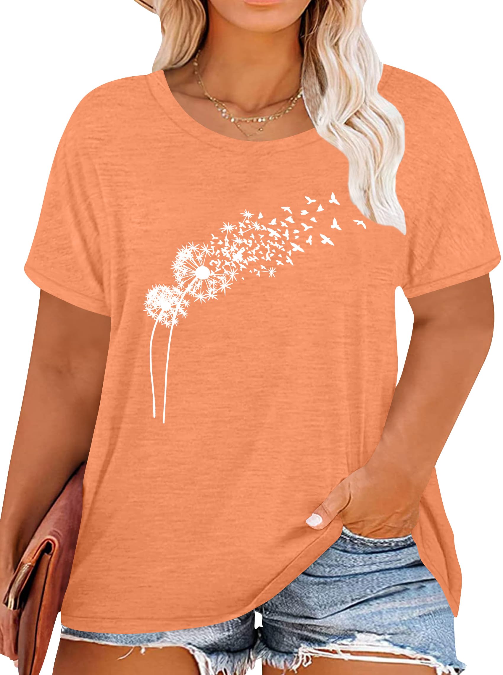 T-shirt Donna Life Is Good Verde Con Fiori Selvatici – Manica Lunga Taglia 3XL Nuova Con Etichette - Foto 2