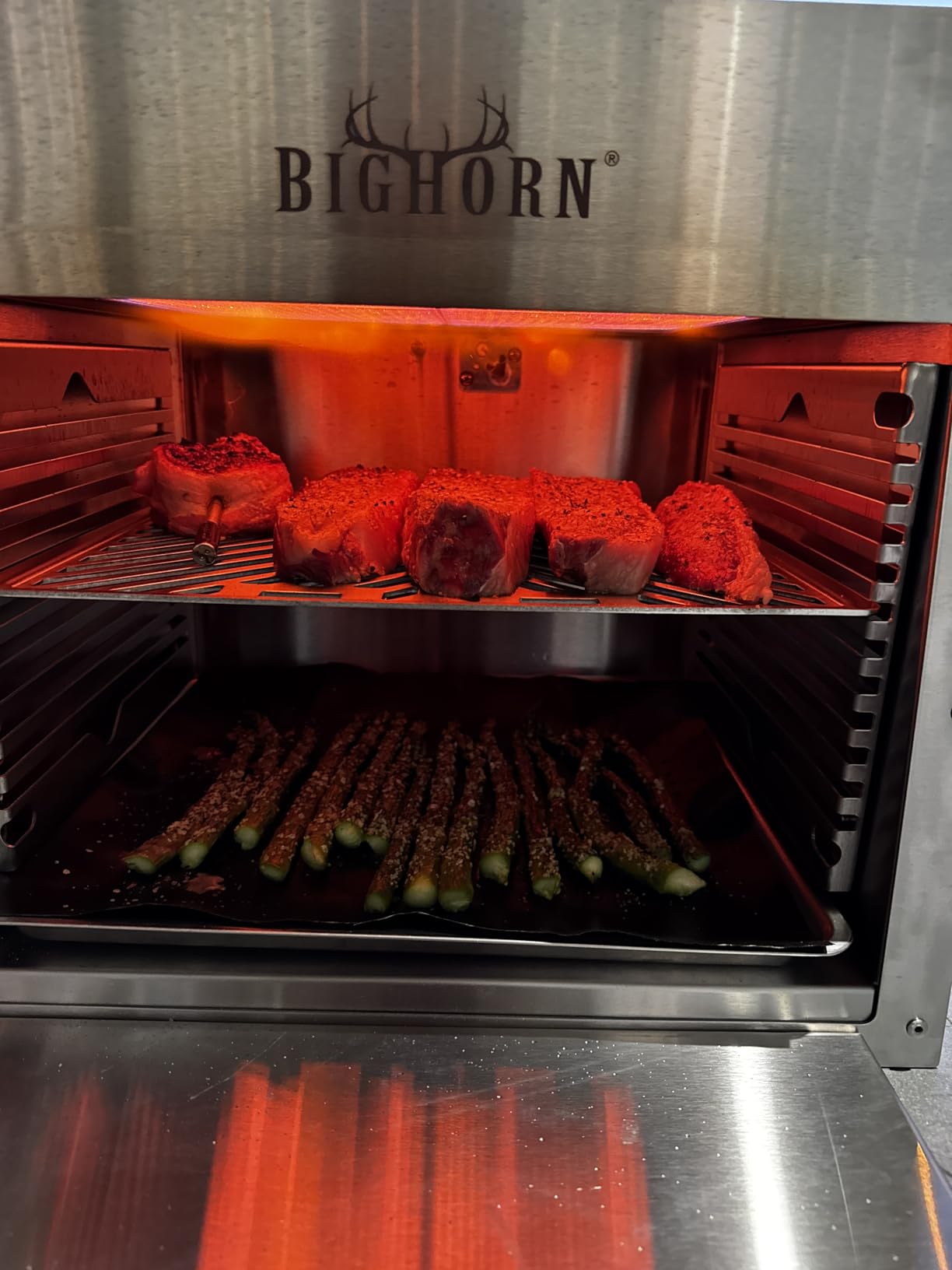 1500℉ Portable Infrared Steak Grill with Pizza Stone, Stainless Steel- 16 Inch