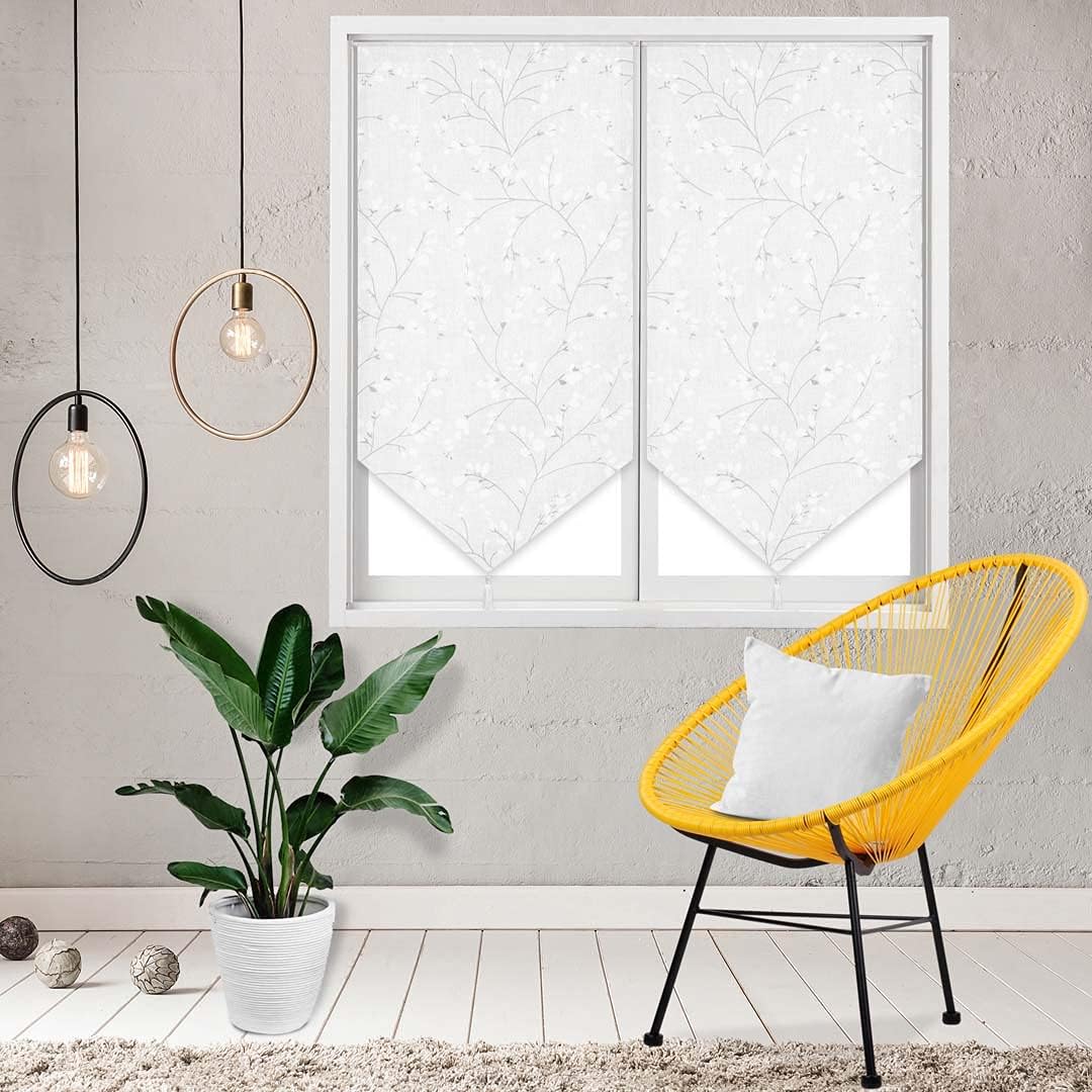 Soleil d'ocre Osaka Bise-Bise, Polyester, White, 60 x 120 cm, W 23.6" x L 47.2" (1 Panels)