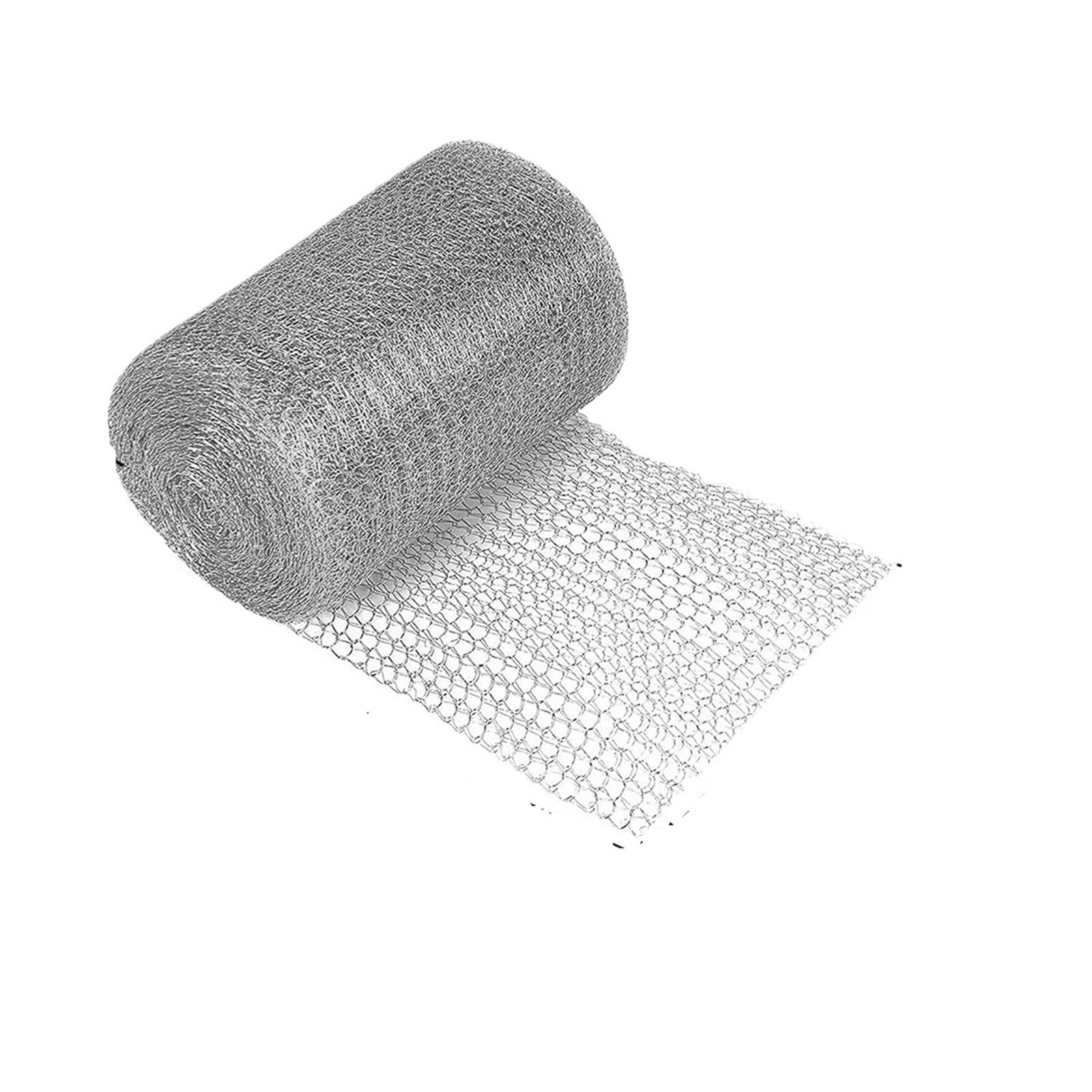 1roll Braided Stainles Steel Mesh Squirrel Repeller Outdoor Flexible AnimalSignal Shielding Net Wire for Garden Home(12.7cm x 12m 1 Roll)