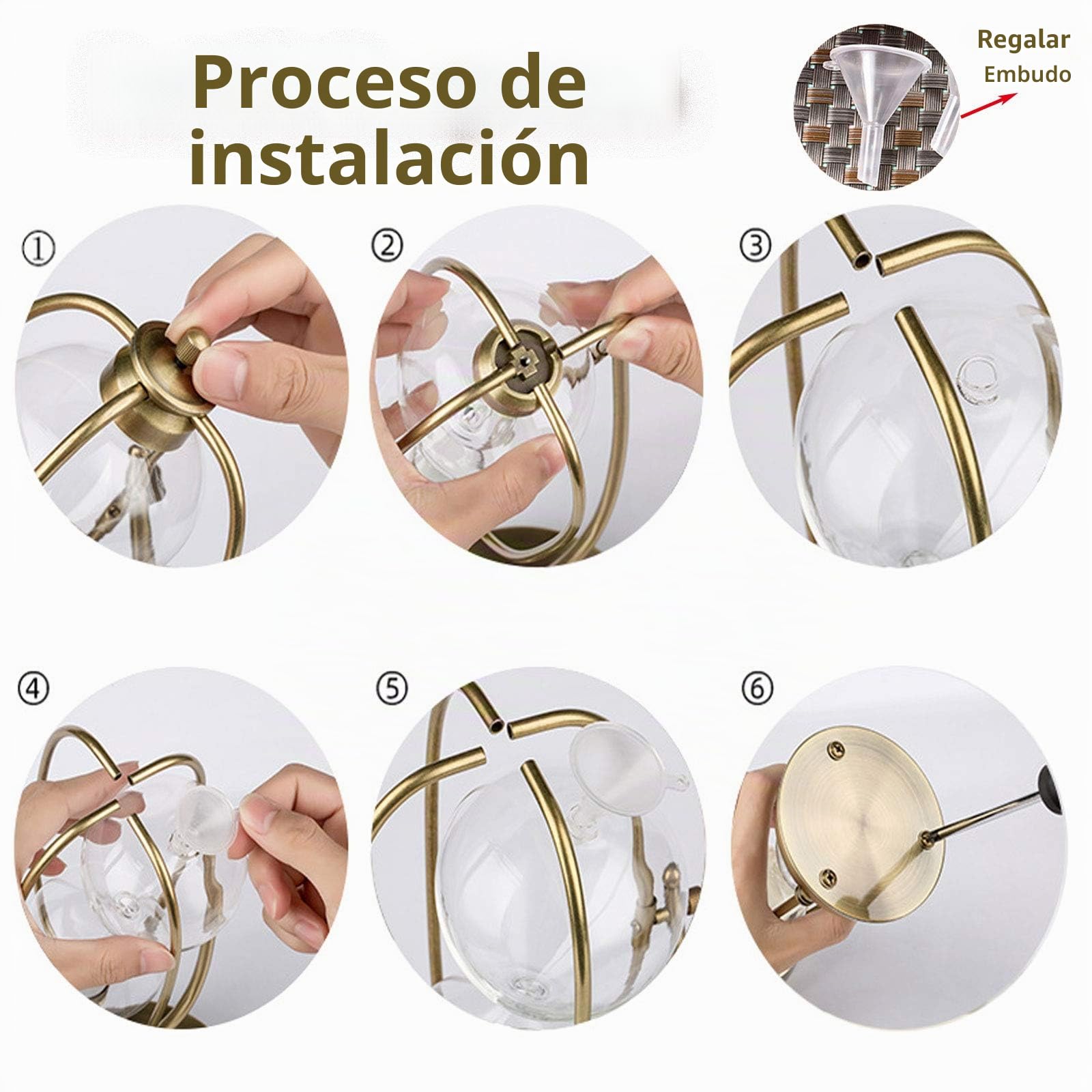 Temporizador de Reloj de Arena Vacío, Arena de Carga Automática, Tono de Latón Metal Giratorio de 360° Antiguo Grande
