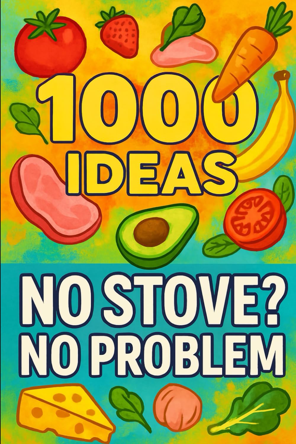 1000 Ideas: No Stove No Problem: No heat. No hassle. Just real food, ready to eat. (1000 Ideas Books)