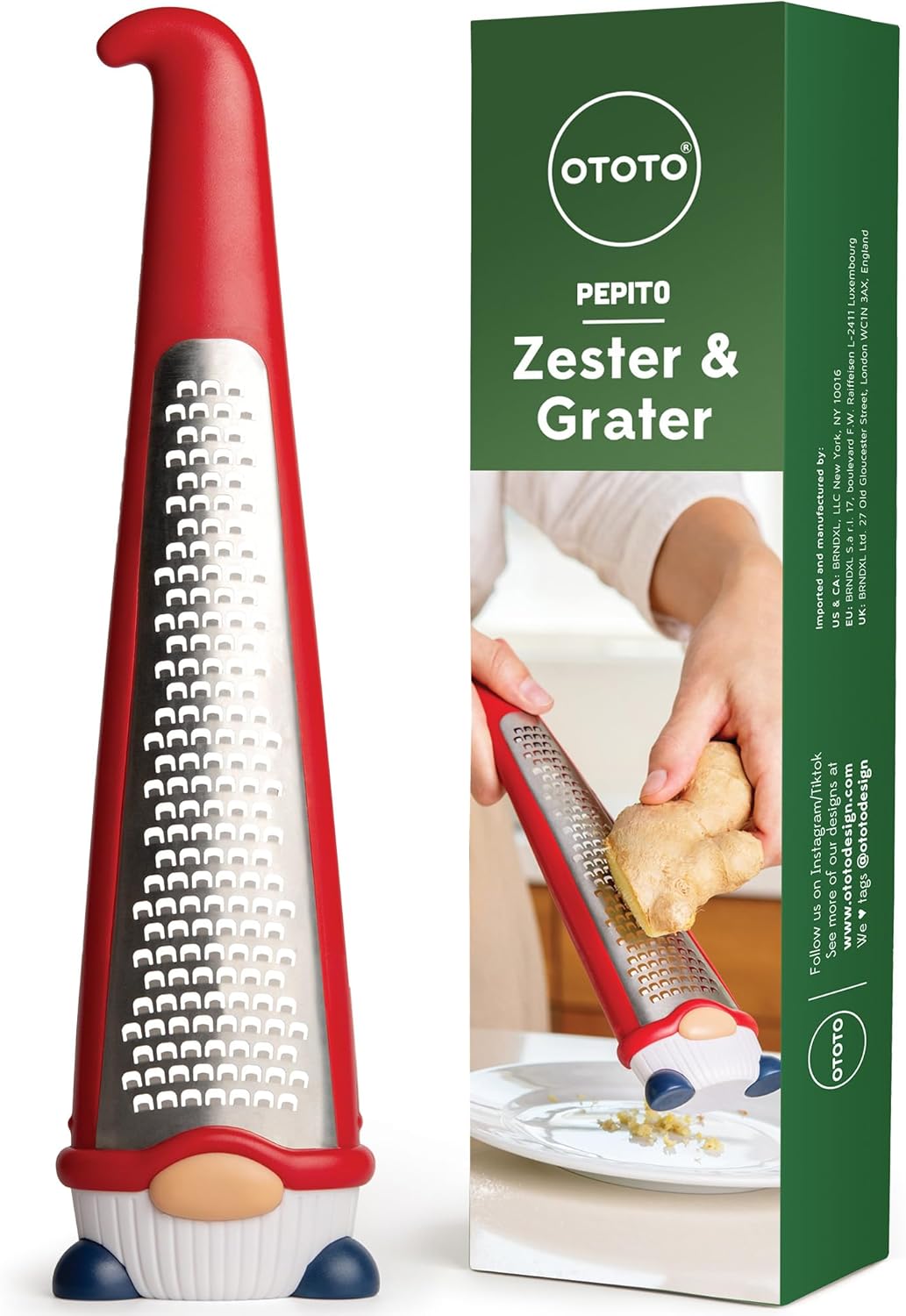 OTOTO New Pepito Gnome Zester – Grater for Parmesan Cheese, Gnome Gifts, for Kitchen, Garlic Grater, Citrus Lemon Zester, Cute Kitchen Accessories Unique Gadgets, Mushroom Gifts OTOTO New Pepito Gnome Zester – Grater for Parmesan Cheese, Gnome Gifts, for Kitchen, Garlic Grater, Citrus Lemon Zester, Cute Kitchen Accessories Unique Gadgets, Mushroom Gifts