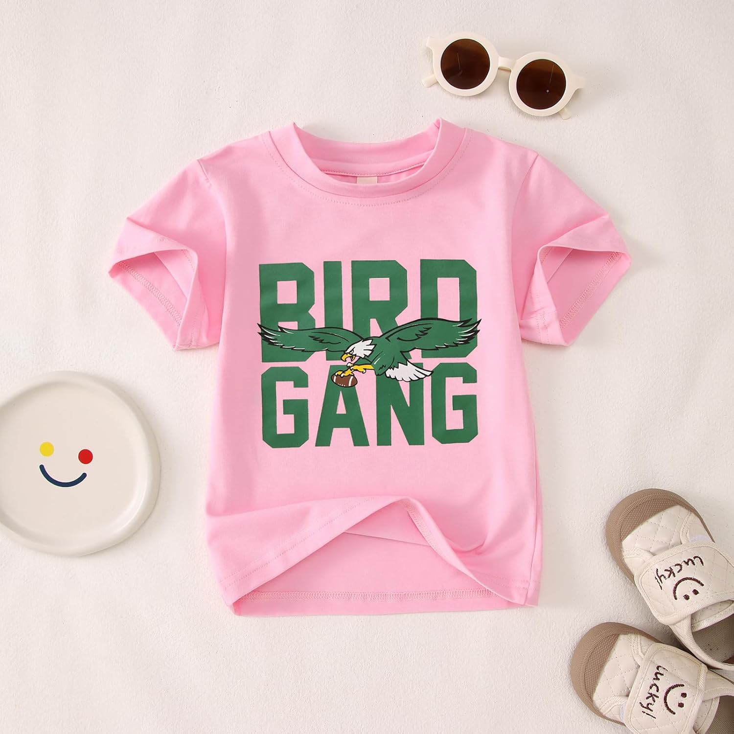 KEKEMI Toddler Boy Girls Football Ballgame Shirts Sundays for The Birds T-Shirt Game Day Outfit Sport Tees Football Fan Tops - Image 5