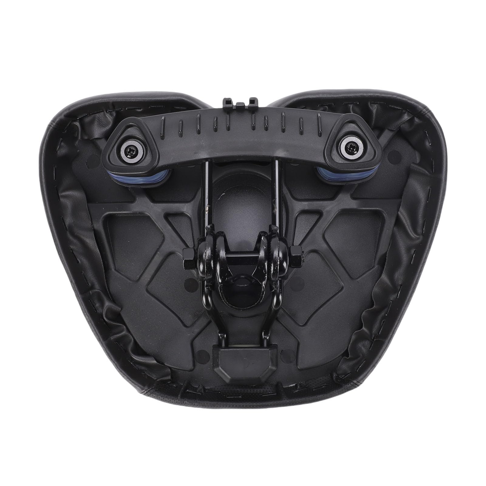 Selle de Vélo sans Nez pour Homme et Femme, Coussin de Siège de Velo Confortable Doux Amortissante Rembourrage en Mousse et Cuir PU pour VTT, Vélos de Route (Noir)