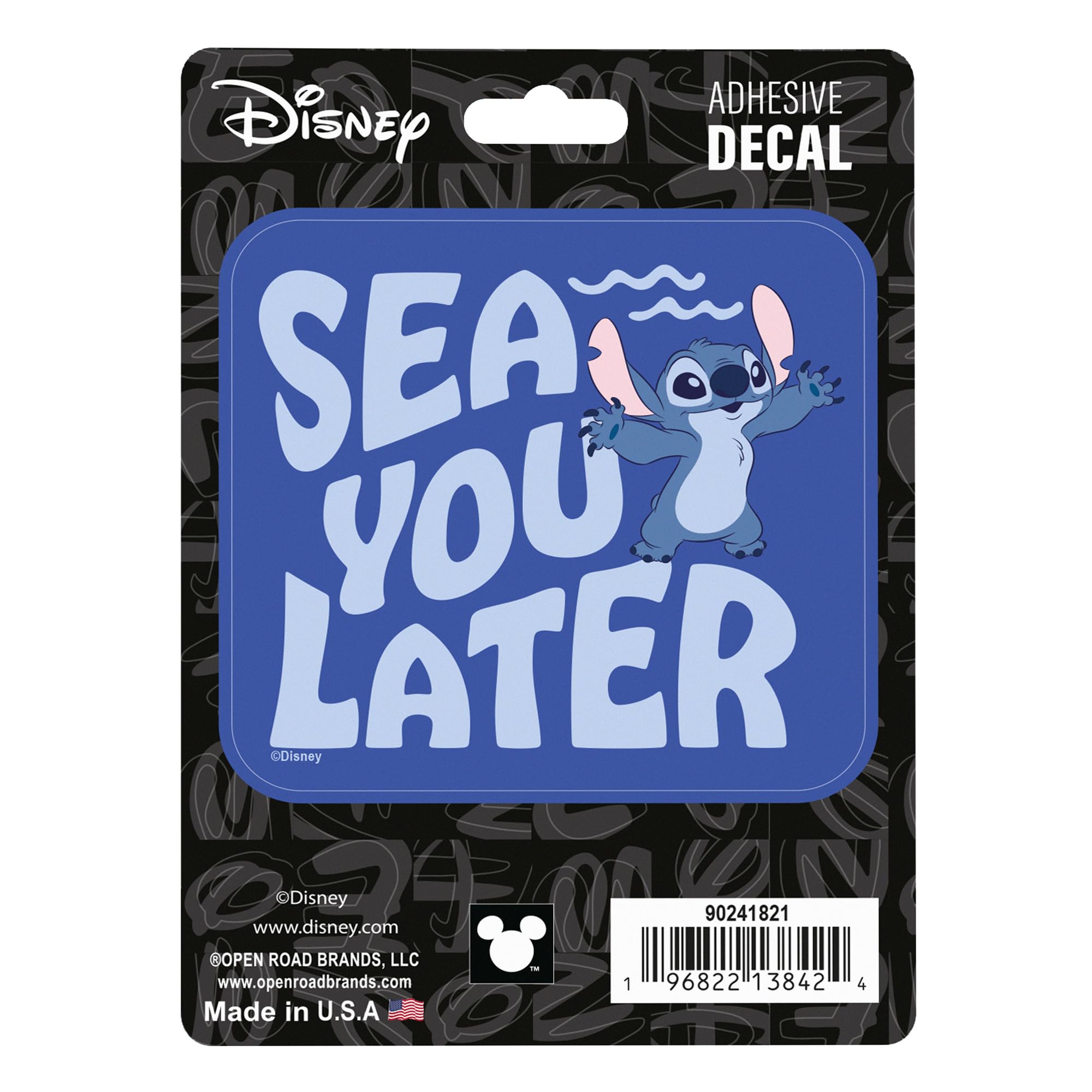 Disney Lilo and Stitch Sea You Later Adhesive Vinyl Decal