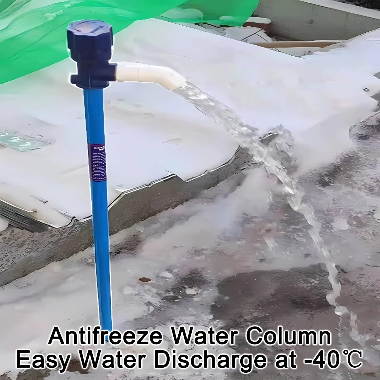 Supporto per tubo da giardino con rubinetto e funzione antigelo per irrigazione e installazione fontana